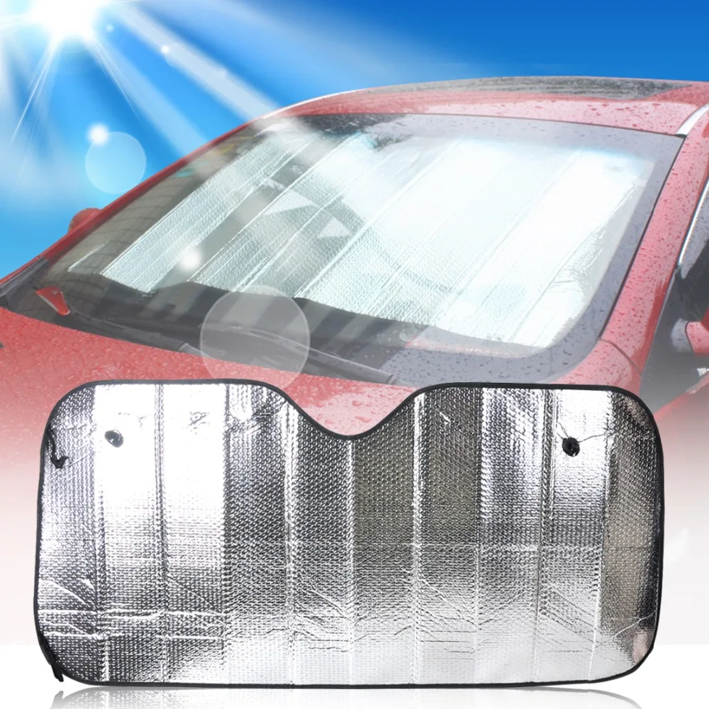 Car Foldable Sun Shade Visor Shield Rear Front Windshield Reflective Heat Cover Silver For BMW Audi Toyota Chevrolet Nissan VW Car Foldable Sun Shade Visor Shield Rear Front Windshield Reflective Heat Cover Silver For BMW Audi Toyota Chevrolet Nissan VW