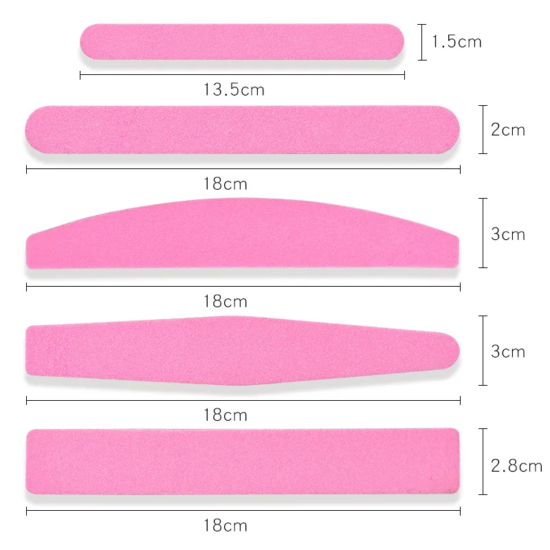 Розовая Двусторонняя пилочка для ногтей средство для удаления мозолей для маникюра, нержавеющая сталь, шлифовальная бумага с 10 шт. сменным лаком