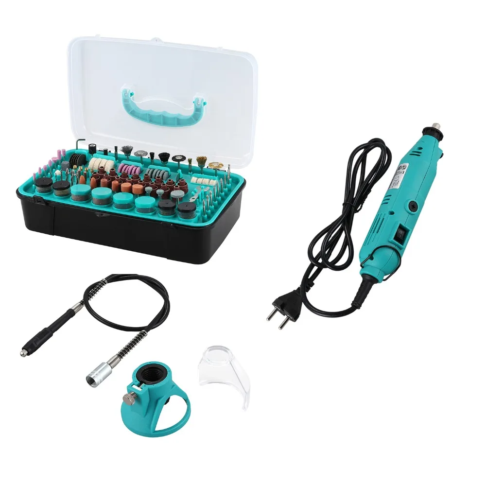 

Hot Sale 388 Pcs/Set 130W 220V 8000-30000RPM Long Straight Handle Electric Grinding Tool Set Power Tool Set EU Plug