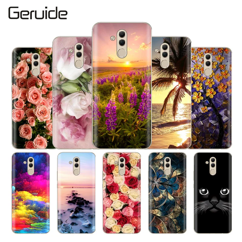 

TPU Soft Case For Huawei Mate 20 Lite 6.3" Case painted Silicone Phone case For huawei mate 20 lite Cover Coque Capa Maimang 7