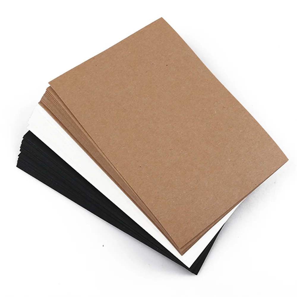 

5 Sheets Kraft Paper Writing Memo Pads Notepad Business Cards Stationery Word Cards Kids Gift School Office Supplies