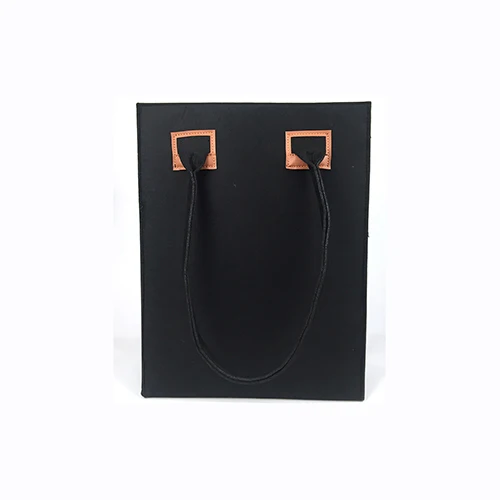 Фетровая черная сумка через плечо для покупок для женщин, сумка для супермаркета, как сумка-тоут - Цвет: MZB0040