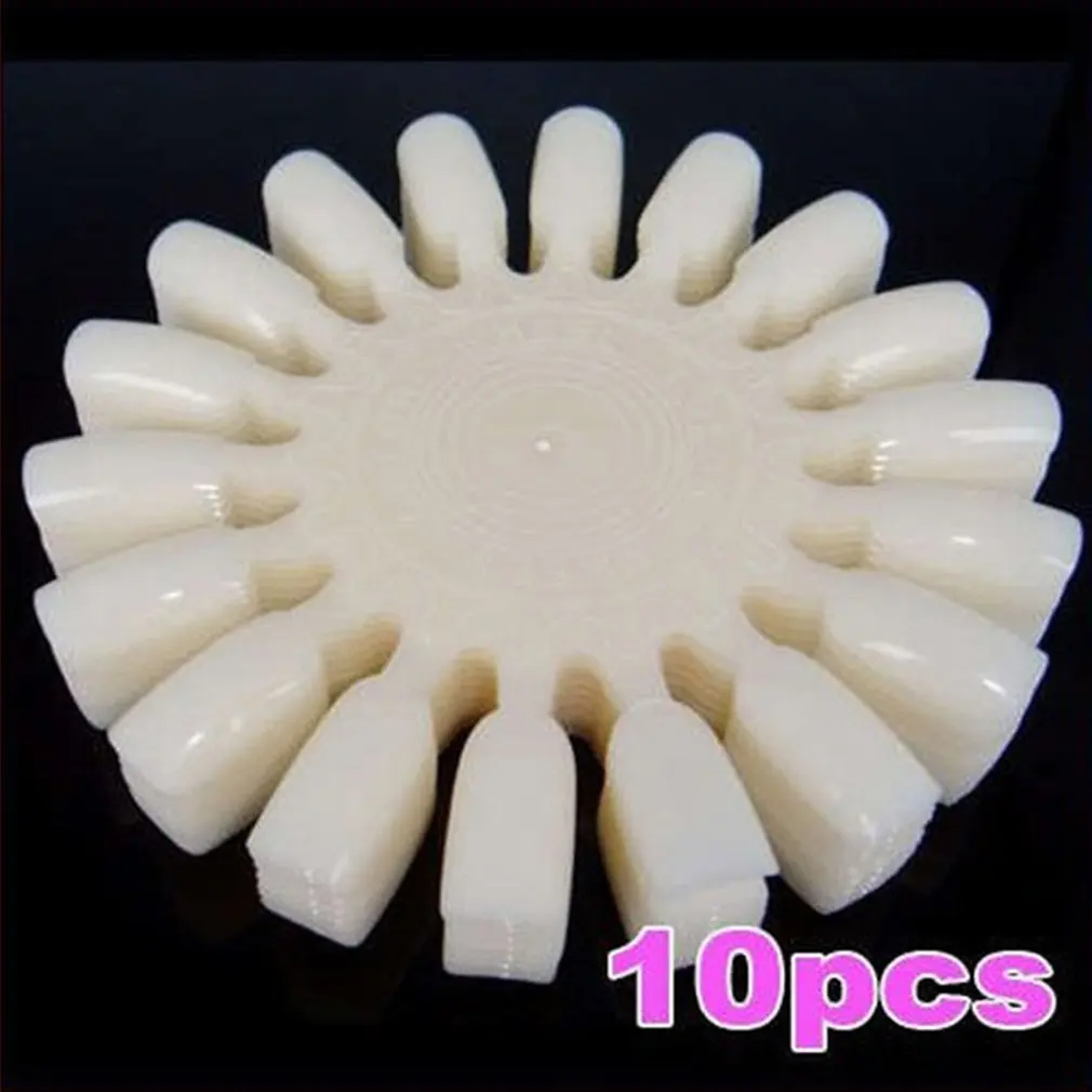 

10 Pcs Colour Disk Nail Color Swatches Colour Palette False Nail Tips Art Display Color Chart Practice Round Wheel Board