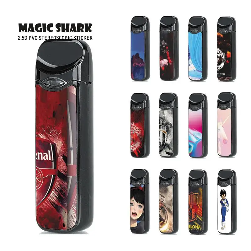 

Magic Shark Soccer Club Dragon Ball Football Arsenal Chelsea FCB Sticker Wrap Skin Film Case for Smok Nord 382-398