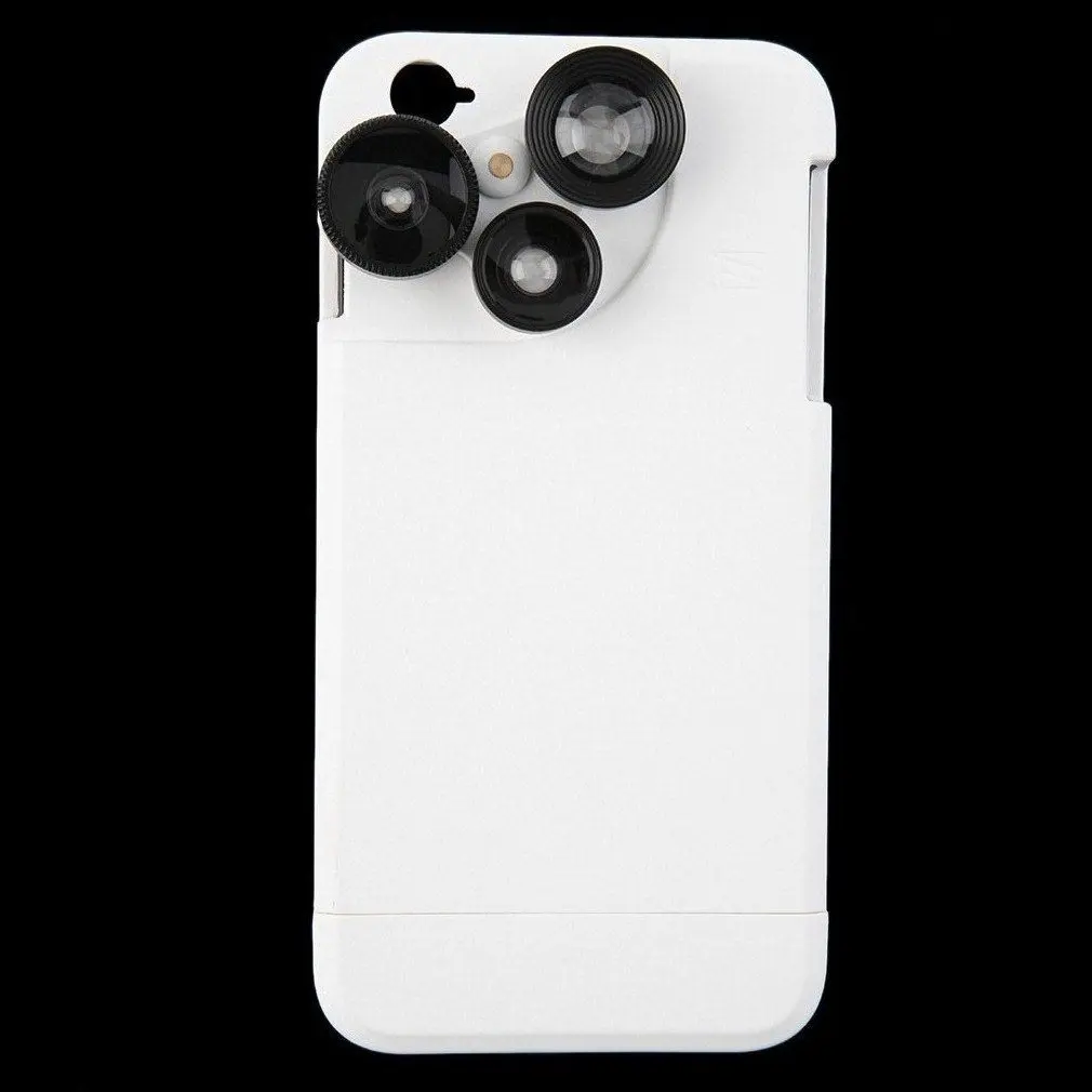 4 in 1 Practical Phone Case Cover Skin with Three Camera Lens for
