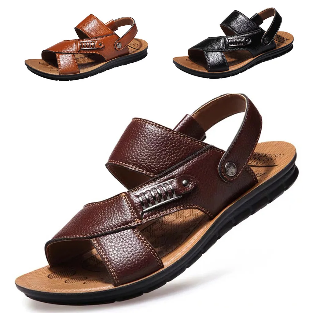 SAGACE/ г.; мужские модные дышащие кожаные пляжные сандалии; обувь для отдыха на открытом воздухе; удобные высококачественные сандалии