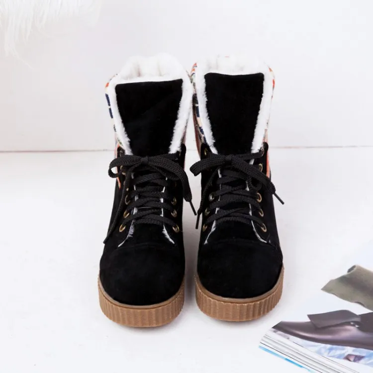 

Big Size 9 10 11 12 boots women shoes ankle boots for women ladies boots Cross binding to match colors