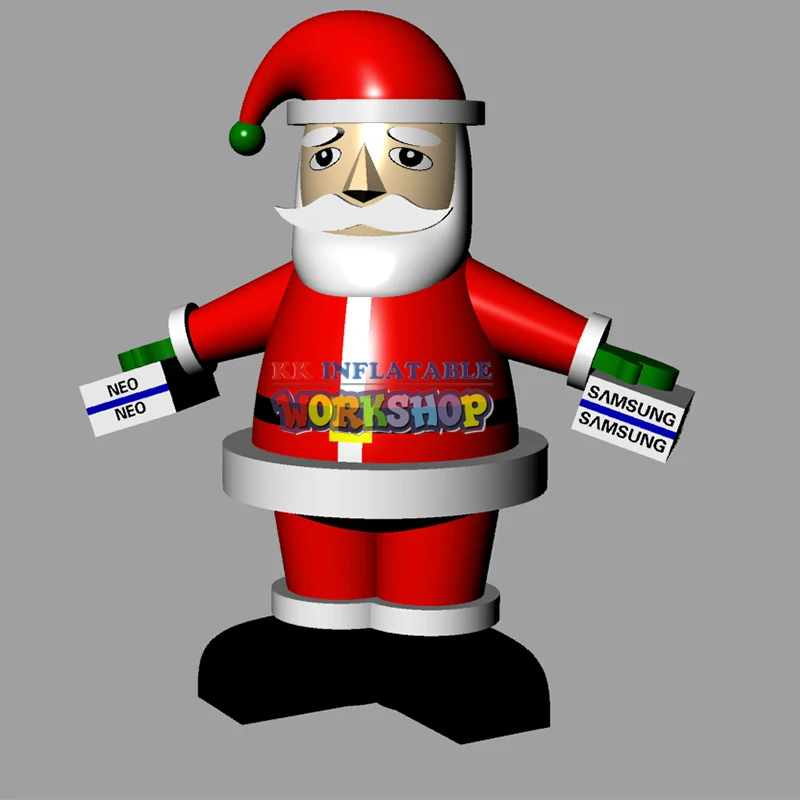 Inflatable Santa Claus model for Christmas party