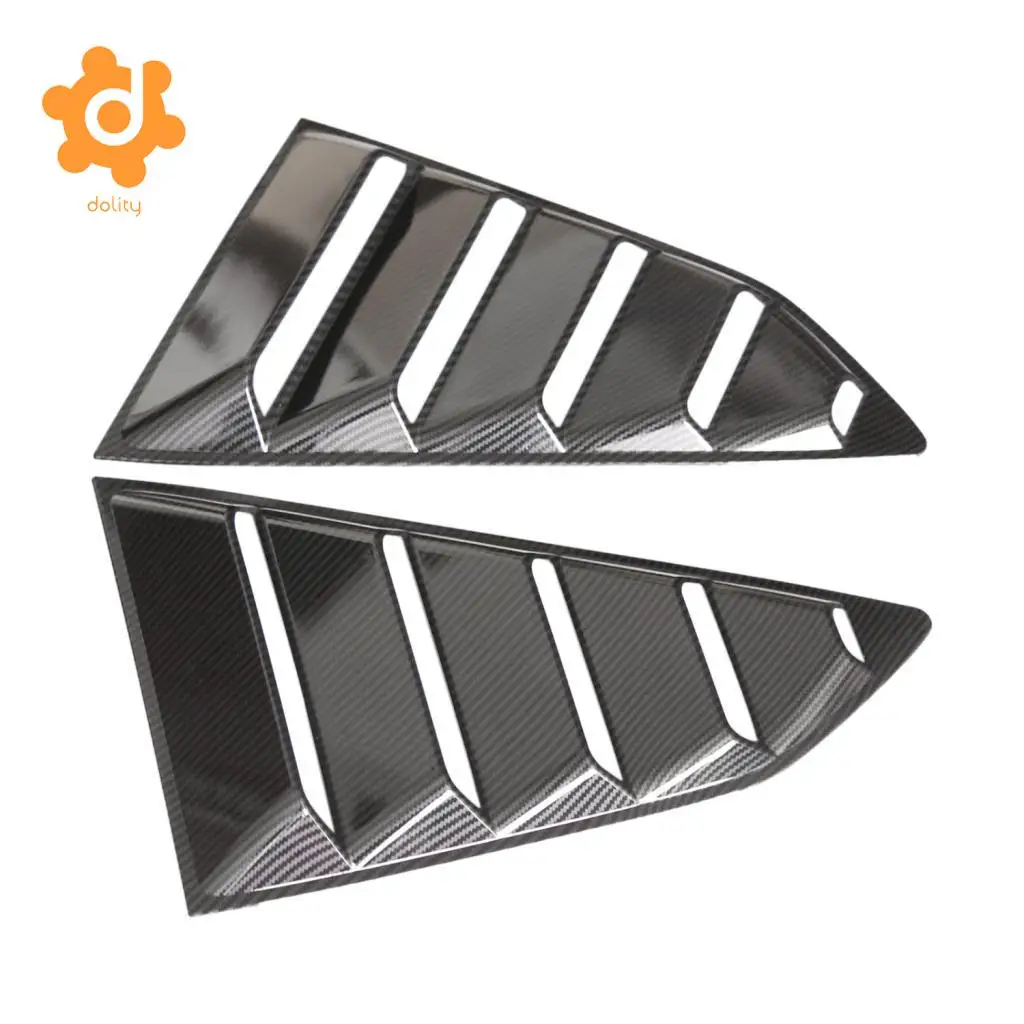2 Pieces Vent 1/4 Quarter Side Window Louver Cover For Chevrolet Camaro