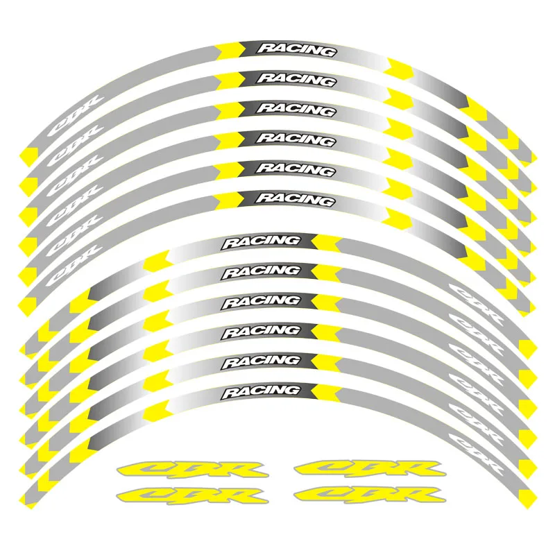 Высококачественная наклейка для колес мотоцикла Наклейка светоотражающий обод велосипед подходит для CBR RR CBR CBR1000 600RR 650R 300R