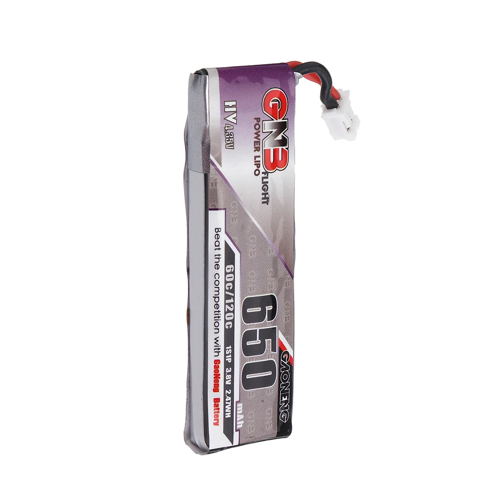 4 шт Gaoneng 3,8 V 650mAh 60C 1S HV 4,35 V Lipo аккумулятор PH2.0 разъем для Happymodel Snapper7 E010 M80S Tiny7 Beta85 FPV Racing Cine Whoop BetaFPV Дрон