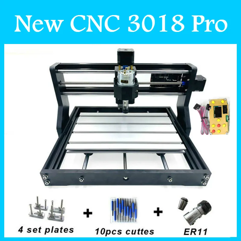 CNC 3018 с ER11 Diy мини лазерный гравировальный станок ЧПУ 3 оси пластик акриловый Pcb ПВХ