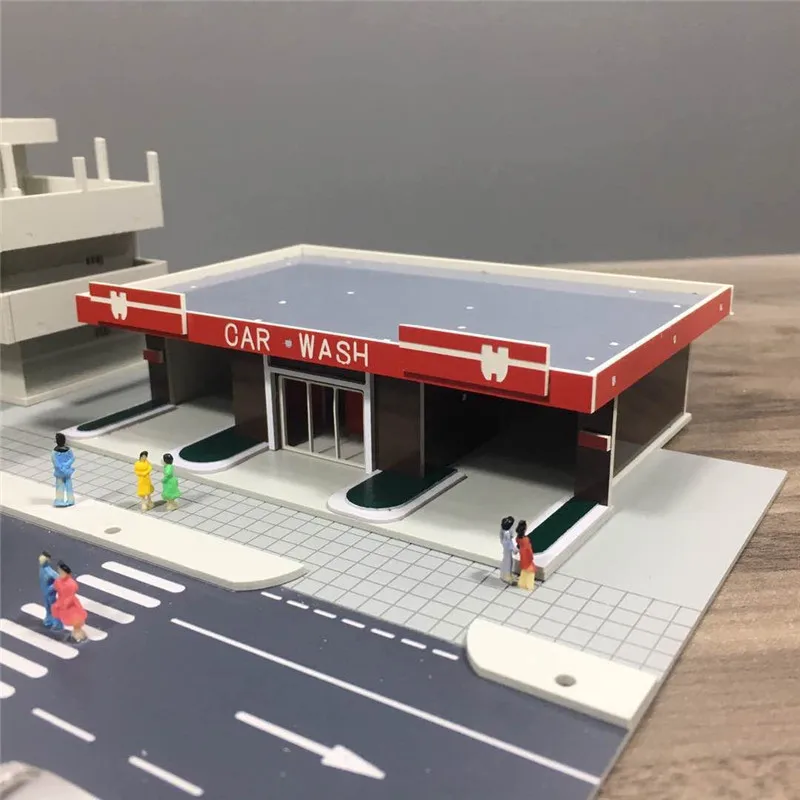 

Kids Gift 3D Gas Station Constructor Model Kit Blocks Compatible Toys for Boys Girls Children Modeling DIY Assembling Models