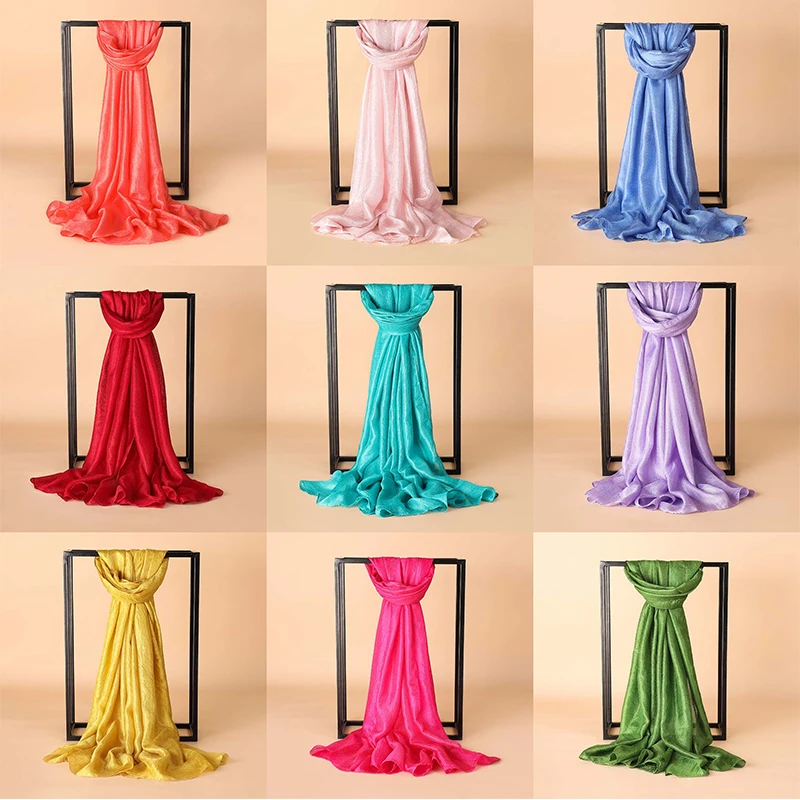

180*100 cm Linen Scarf for Women for all Seasons Long Section Candy Solid Color Scarves Beach Thin Linen Wraps Shawls Fashion