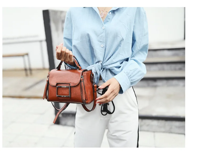 Весенняя винтажная дизайнерская сумка из натуральной кожи, женская маленькая сумка через плечо, роскошная сумка-тоут, женская сумка-мессенджер