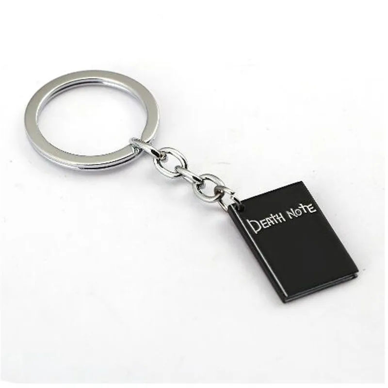 Брелок HSIC Death Note металлическая подвеска в виде чёрной книги цепочка для ключей