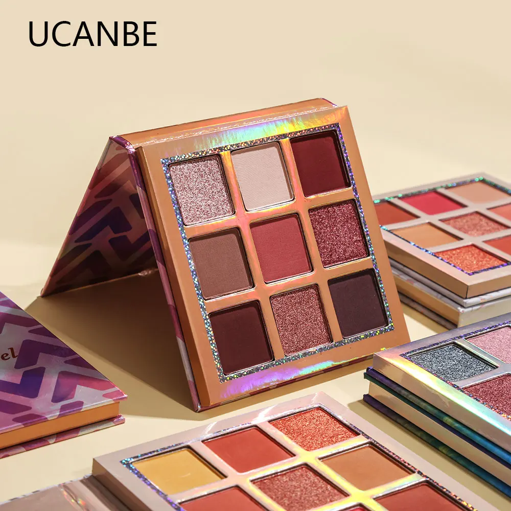Goedkoop UCANBE 9 Romige Metallic Duochrome Eyeshadow Palette Zeer Gepigmenteerde Shimmer Matte Oogschaduw Make Up Sparkle Smooth Oogschaduw