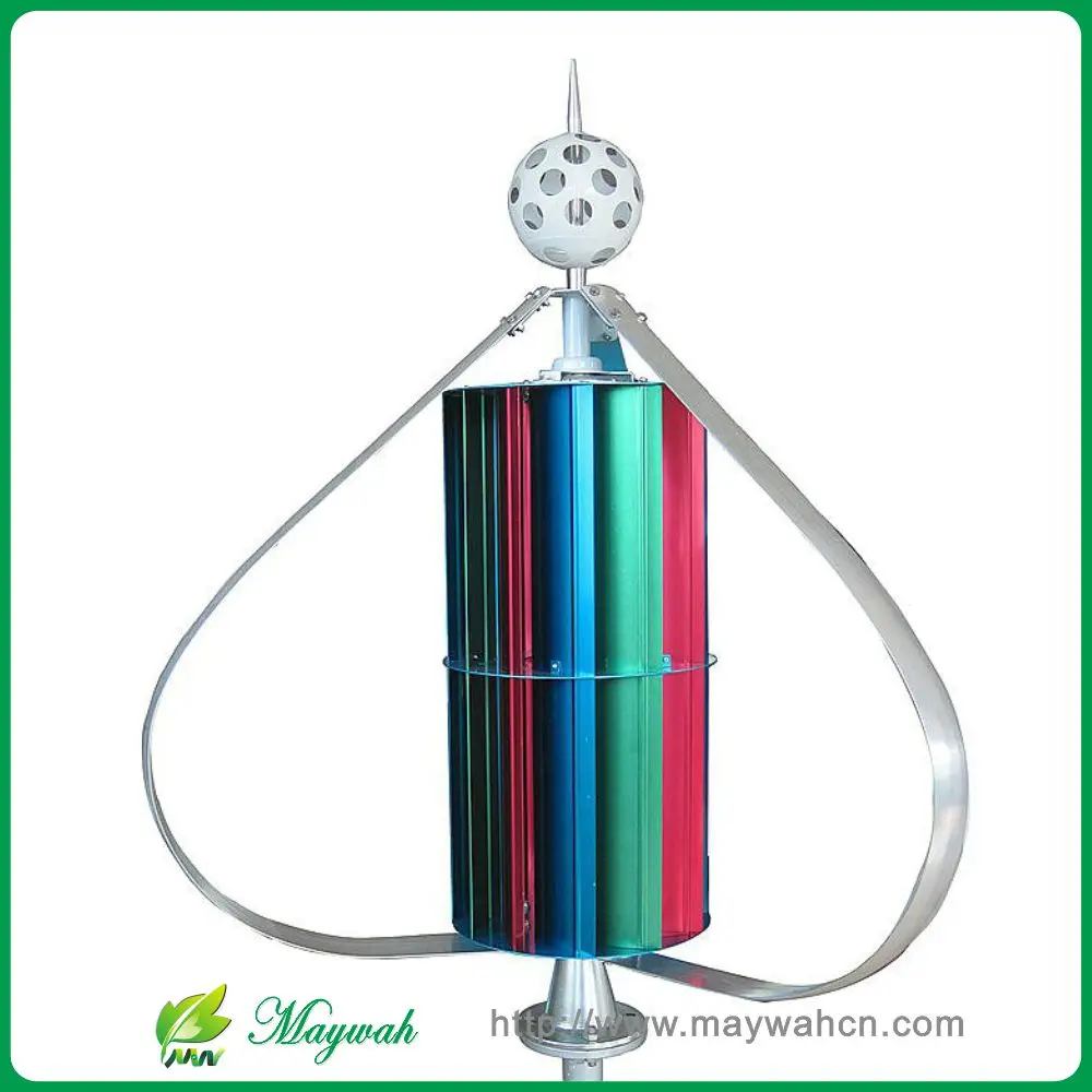 

MAYLAR@ 12V/24V400W High Efficiency Vertical Wind Turbine Generator Low Start Wind Speed ,Dantian 12 leaf outer 3 leaf