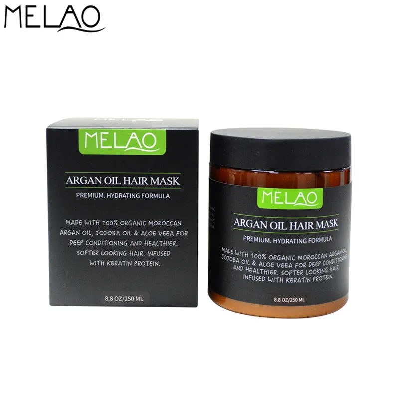 MELAO Repairing Hair Mask Moroccan Argan Oil Nut oil Strength Dry Damaged Hair Repair Soft Conditioner Hair Treatment 250g E MELAO Repairing Hair Mask Moroccan Argan Oil Nut oil Strength Dry Damaged Hair Repair Soft Conditioner Hair Treatment 250g E