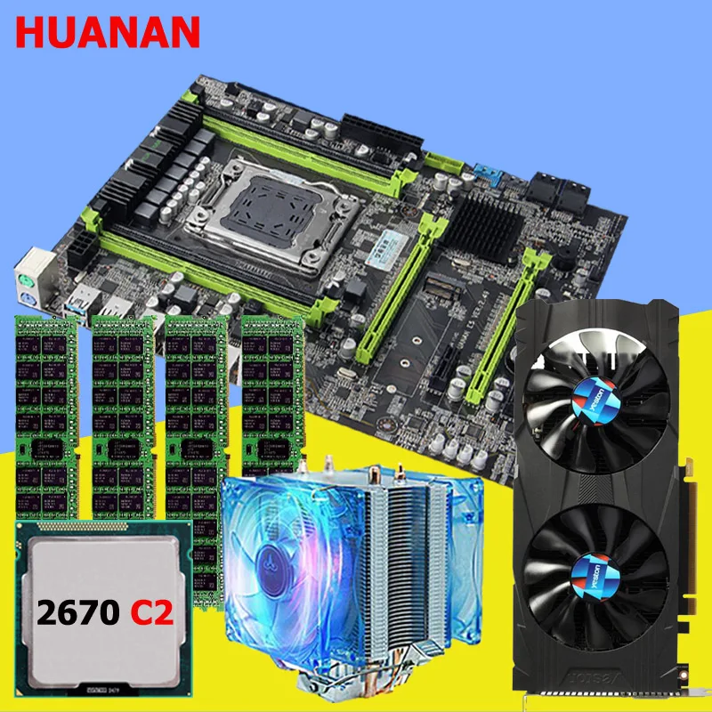 Все испытания huanan v2.49 X79 материнской Процессор Xeon E5 2670 C2 С охладитель Оперативная