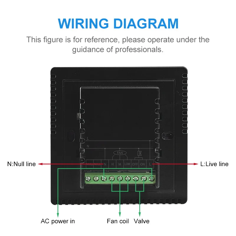 Temperature Regulator Central Air Conditioner WIFI Thermostat APP Control Temperature AE-668-K Touch Screen LED