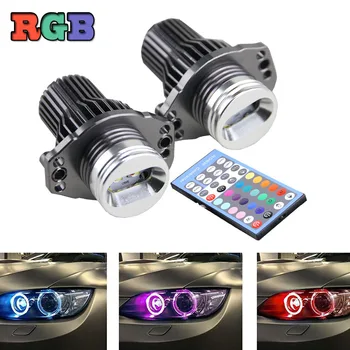 

2pcs/set E90 E91 Pre-Lci 2005-2008 led marker angel eyes RGB color change 12V led halo ring light for BMW canbus