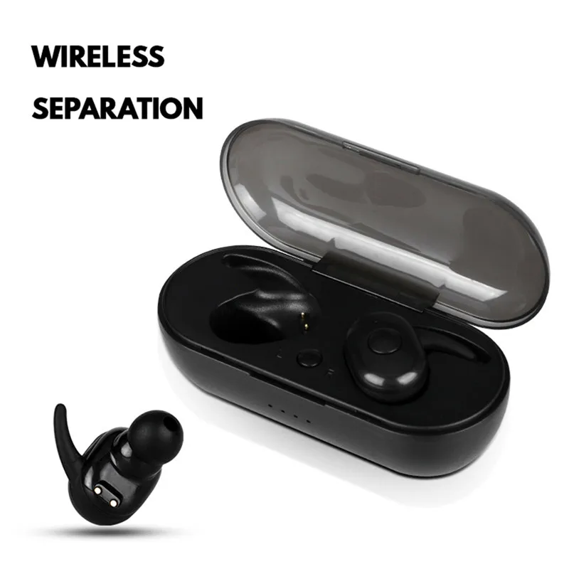 

Teamyo TWS MINI wireless headphones bluetooth noise canceling earphones phone earbuds headset with microphone Charging Case
