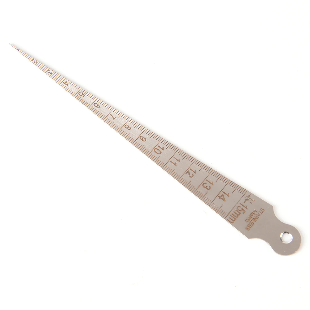 

Welding Inspection Taper Gauge Wedge feeler Gap Hole Taper Gauge Stainless Steel Ruler Measure Tool Metric Imperial
