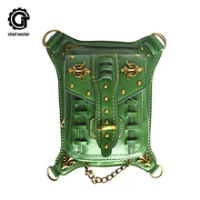 Новая мужская и женская кожаная сумка унисекс в стиле рок, Женская винтажная сумка на плечо для седельного багажника мотоцикла, сумка для путешествий