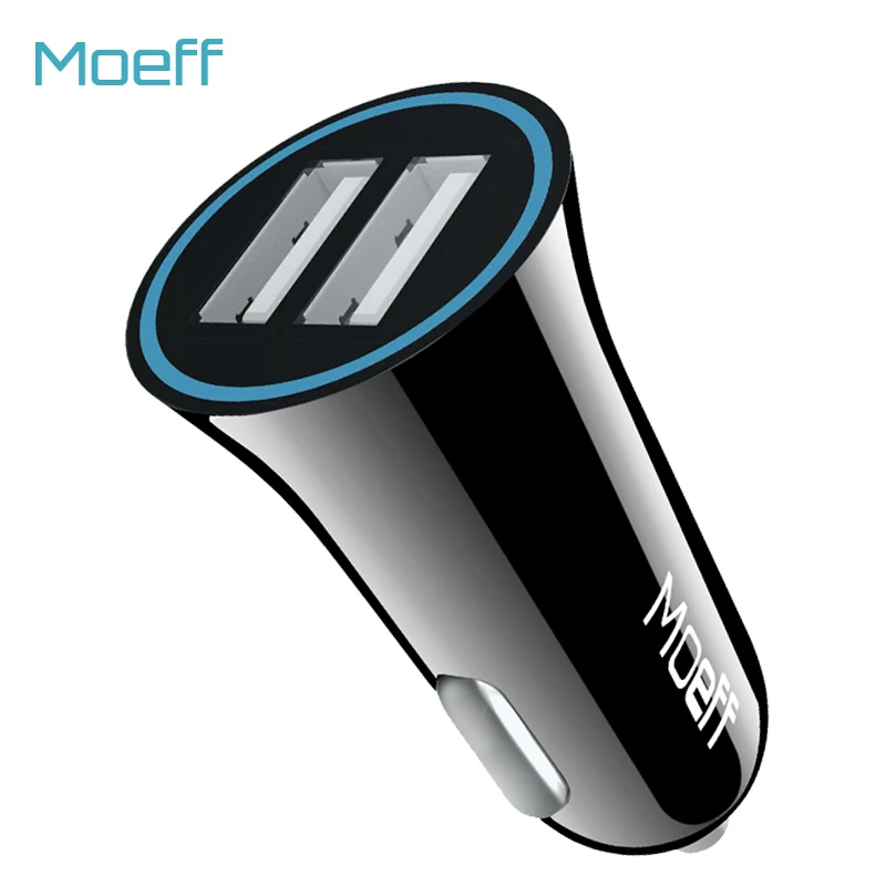

Moeff Universal 5V2.4A Mini Dual USB Phone Car Charger Phone Charging For Iphone X 8 7 6 Huawei Xiaomi Safety Charger Mobile