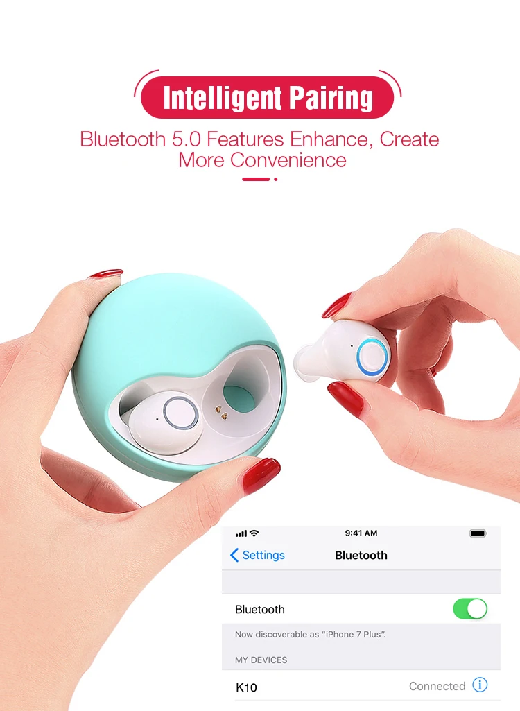 TWS Earbuds Wireless Earphones Bluetooth Stereo Earphone Headset Mini Sport Heaphone With Mic For IOS Android Phone PK i10 TWS