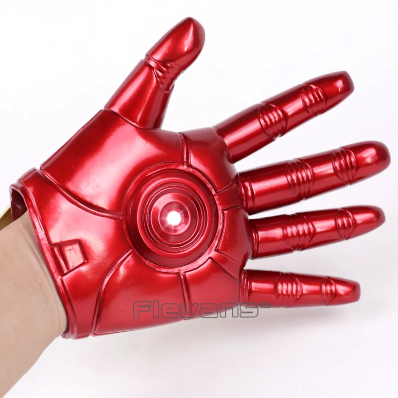 Мстители Железный человек перчатки с светодиодный светильник ПВХ фигурка Коллекционная модель игрушки