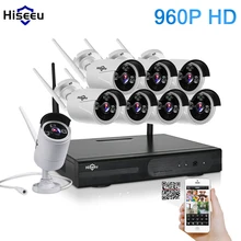CCTV Системы 960 P 8ch HD Беспроводной NVR комплект Открытый ИК Ночное видение ip Камера Wi-Fi Камера комплект домашней безопасности Системы наблюдения