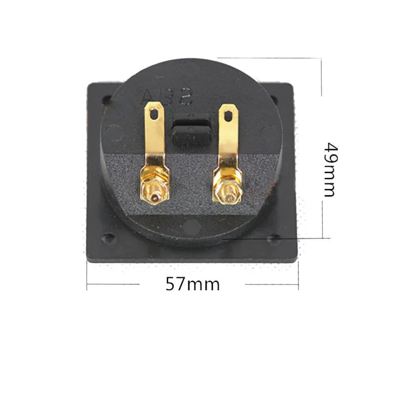 10pcs High Quality Speaker Junction Box Connector Two Speaker Audio Adapter DIY Accessories Openings 49mm ABS Material