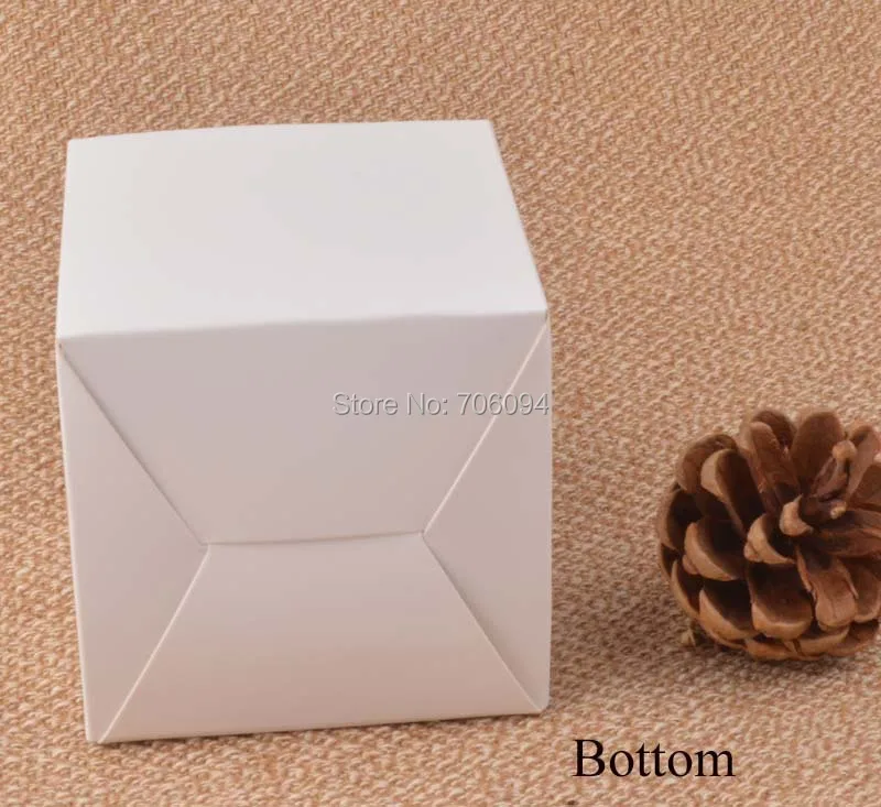 7,5*7,5*7,5 см Косметическая/Ювелирная белая бумажная коробка 3 ''* 3''* 3 ''подарочные коробки, футляр для эфирного масла, коробка с логотипом на заказ 100 шт/лот