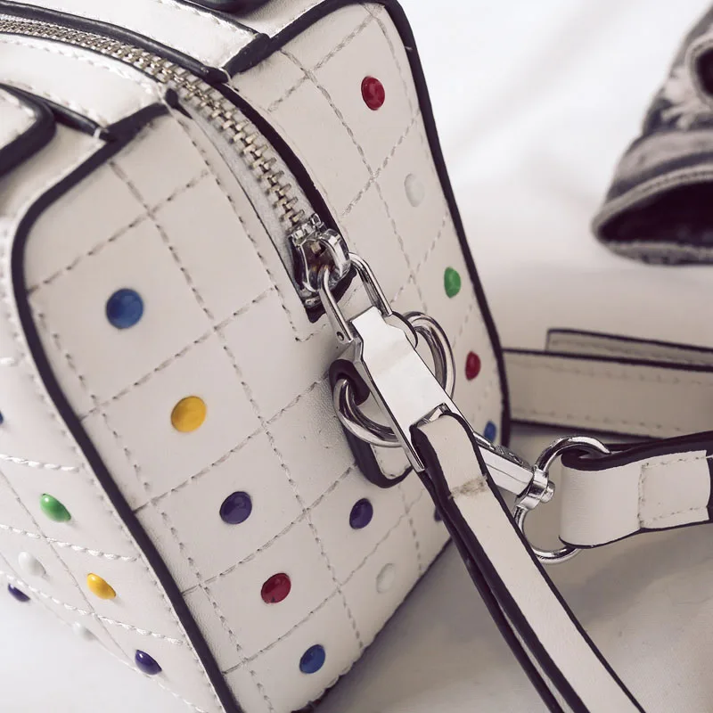 JANESPRI Crossbody Bags for Women Messenger Bags 2018 Vintage Leather Bags Women Handbags Famous Brand Rivet Small Shoulder Sac (46)