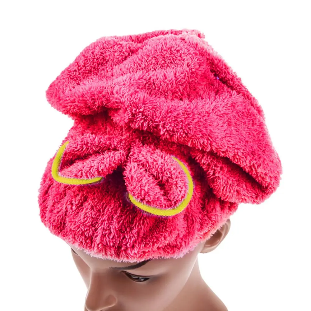Сухая шапочка для душа галстук-бабочка тюрбан для волос из микрофибры быстросохнущая шапка крышка обернутое полотенце 6 цветов сверхтонкая ткань волокна