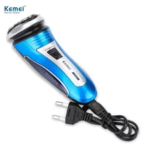 Kemei KM – 2801 EU Plug 220V Men Rechargeable Triple Floating Heads Electric Razor Comfortable Shaver Beard with Trimmer