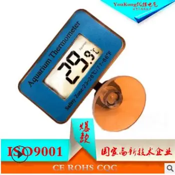 

Aquarium glass fish tank reptilian electronic digital display instrument thermometer.