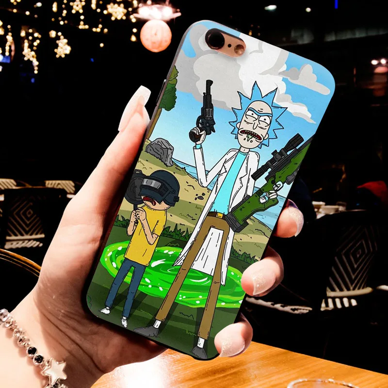 MaiYaCa pubg de lujo de calidad de silicona negra suave tpu funda de teléfono para iPhone 8 7 6 S Plus XS XR XS MAX 10 5 5S caso Coque funda