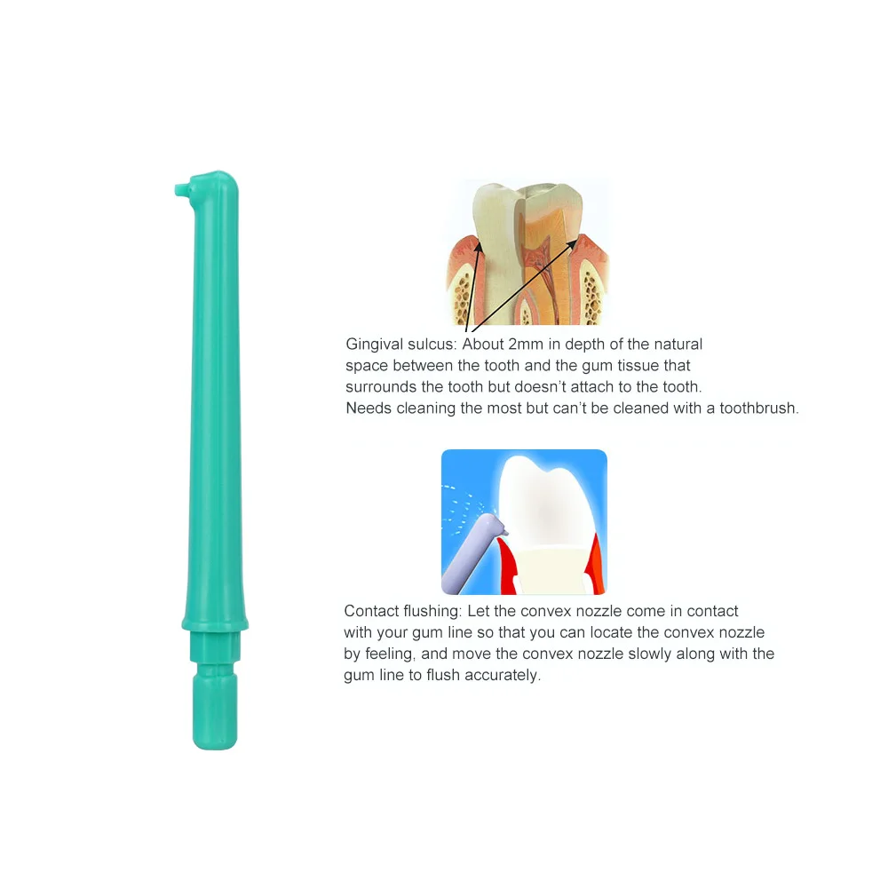 Новые 3 шт. наконечники для ирригатора полости рта вода зубная нить Flosser AZDENT MK104C/MK105B полива мульти-струйные или одноструйные насадки