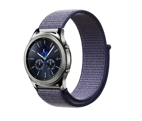 Ремешок для samsung gear S3 sport s2 классические часы пограничника Band huami amazfit bip 20 мм 22 мм galaxy watch 42 мм 46 мм huawei gt 2 - Цвет ремешка: midnight blue