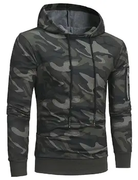 

Men Fashion Camouflage Hoodies Long Sleeve Casual Sweatshirts Slim Pullover