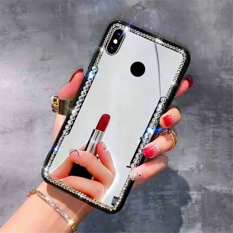 Роскошный блестящий зеркальный чехол для huawei P20 Lite Mate 20 Pro 3D Huawei Y9 2019 Y7 Prime Honor 8x Nova 3E