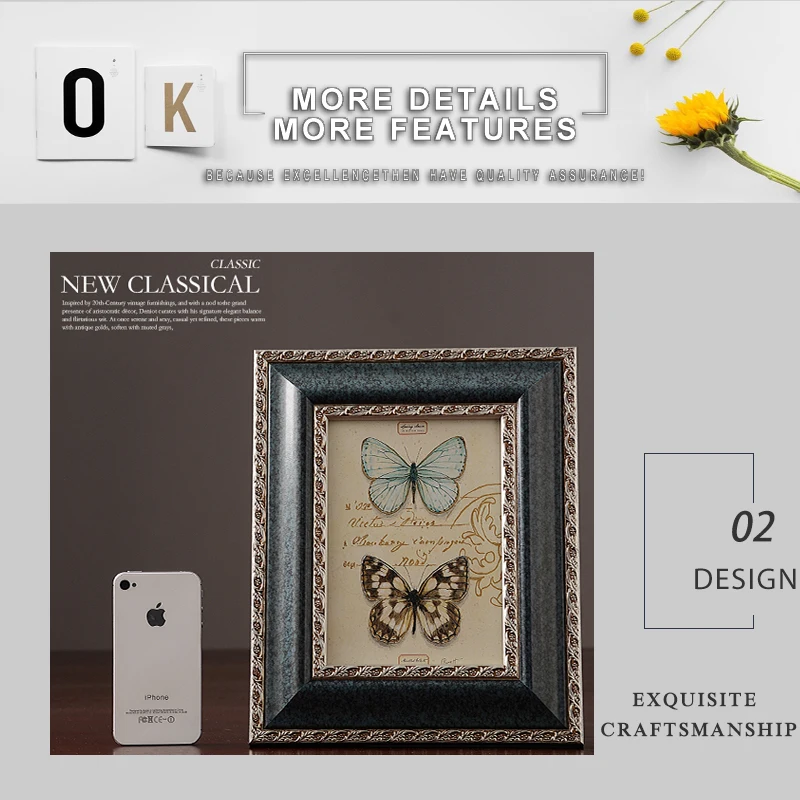 wall picture frame diy frame paper photo frame metal photo frame glass photo frame box frame (4)