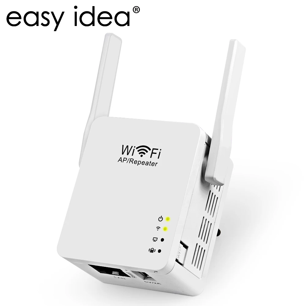EASYIDEA 300M WiFi Repeater 2dBi Dual Antenna Signal Amplifier 2.4G Wireless Extender 802.11b/g/n Network Repetidor | Компьютеры и