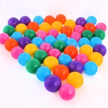 

100pcs/set Baby Children's toys Ocean Colorful Nice Elasticity Thickening Ball Toys Plastic Gifts Mesh Bag Elastic Ball