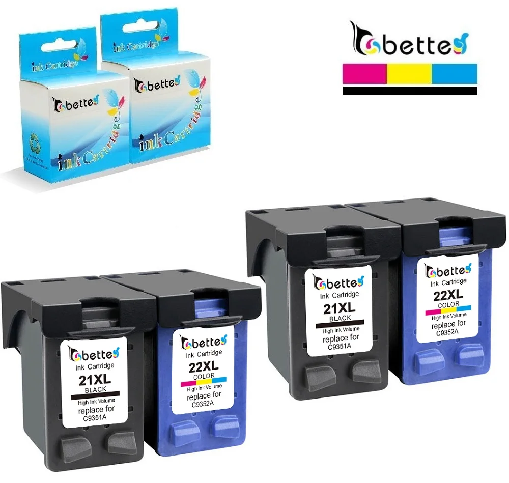 4X Bette Ink Cartridge Replacement for 