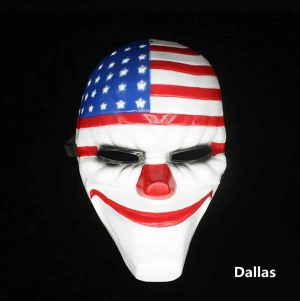 Payday 2 маска The Heist Dallas/Wolf/Chains/Косплей хокстона Хэллоуин ужас бензопилы клоуна маска маскарад