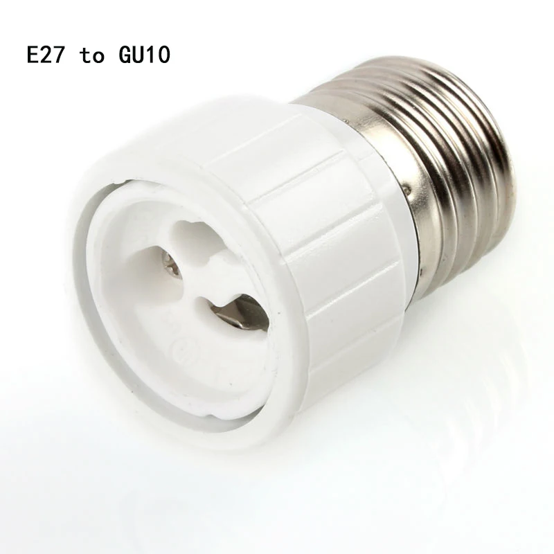 2pcs E27 To Gu10 Base Screw Light Lamp Bulb Holder Adapter Socket